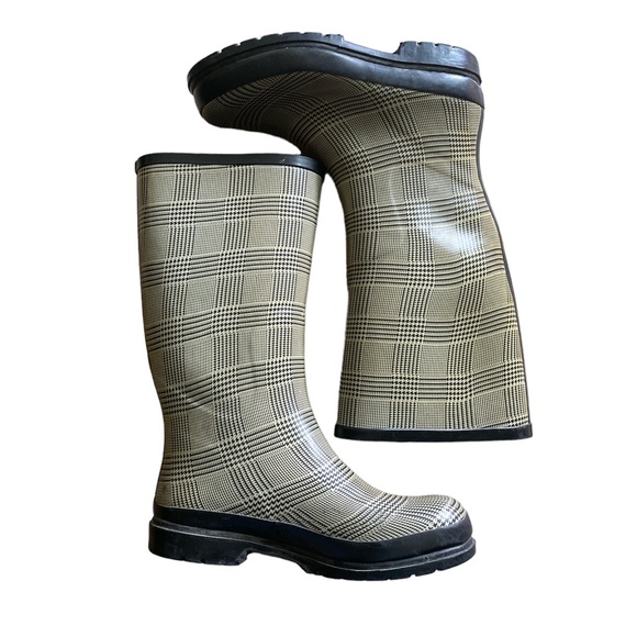 On Your Feet plaid Rain boots - Picture 2 of 6